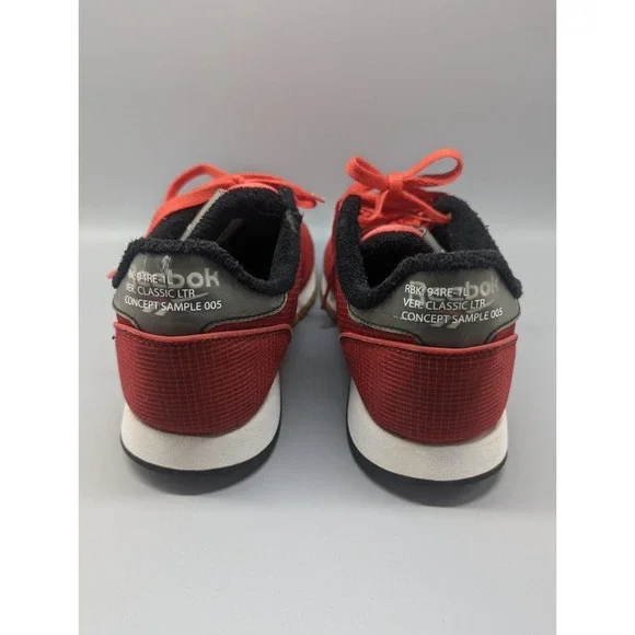 Reebok Classic LTR Concept Sample 005 Red Mens Tennis Shoe Size 9 - Picture 6 of 10